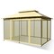 2-Tier 10X13 Steel Gazebo Canopy Tent Shelter Patio Garden Outdoor Netting